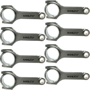 Pontiac Firebird Connecting Rod Set - Manley Performance - H-Beam, 6.125in, ARP 2000 Bolts - `98-`02